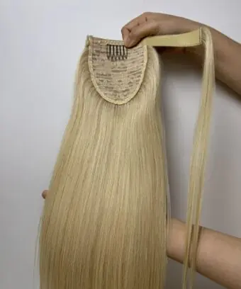 #613 Blonde Color Ponytail Hair Extensions