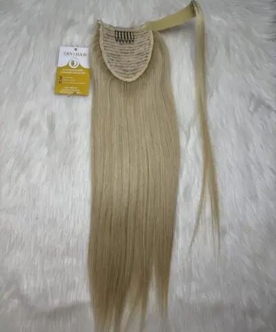 Straight #613 Blonde Color Ponytail Hair Extensions