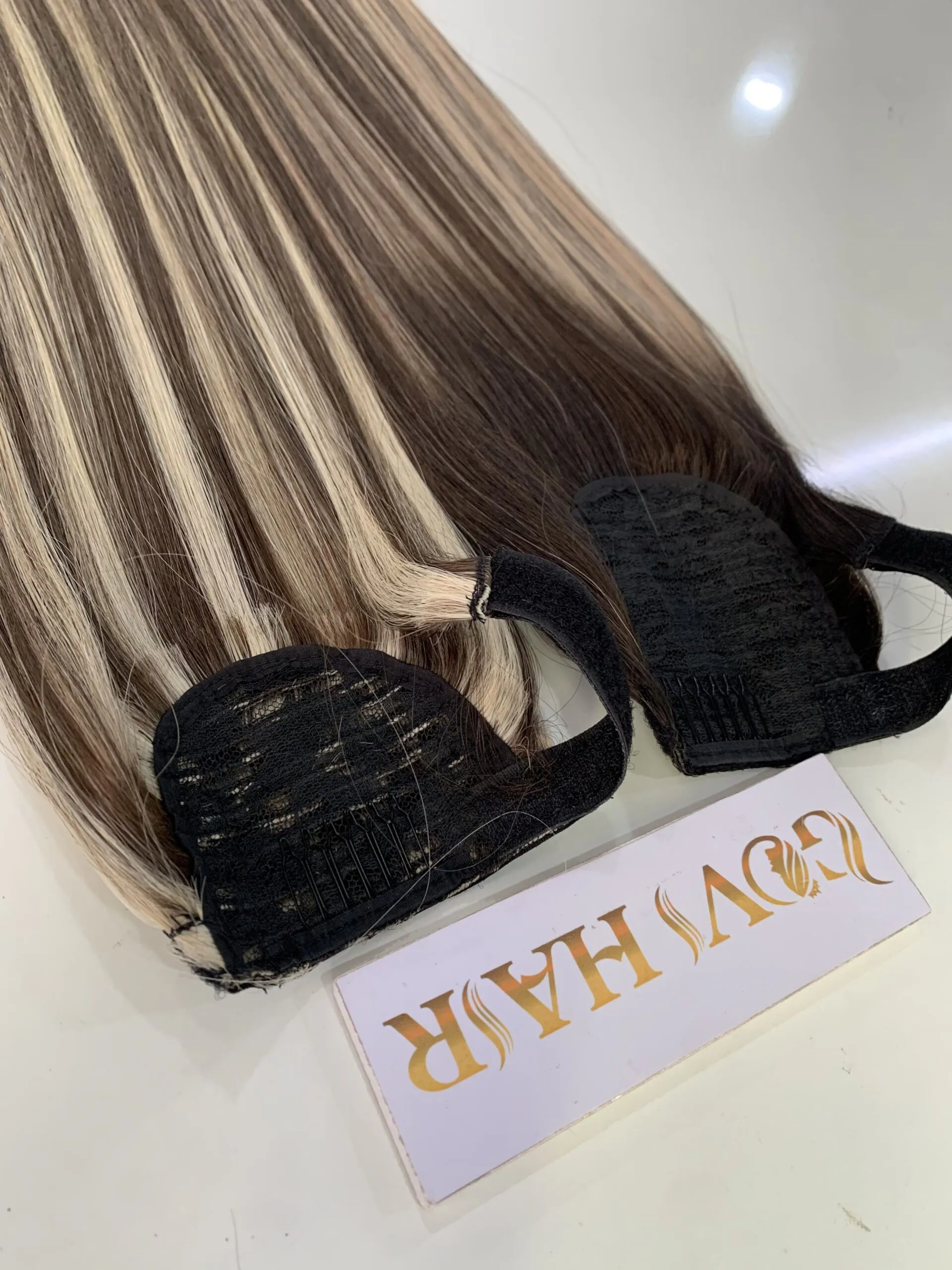 Straight Mix Piano #2/613 Color Ponytail Hair Extensions