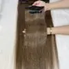 28 Inch Straight #6 Chesnut Brown Color Clip In Hair Extensions Raw Hair