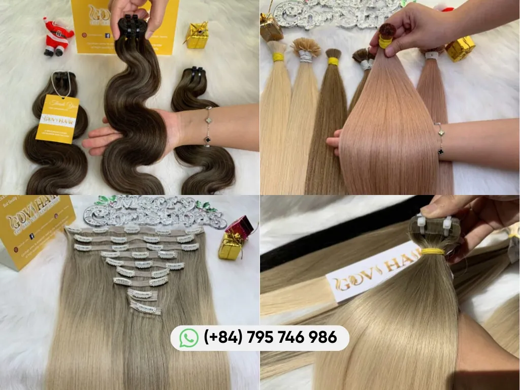 48 inch hair types including weft, bulk hair, clip in, and tape-in