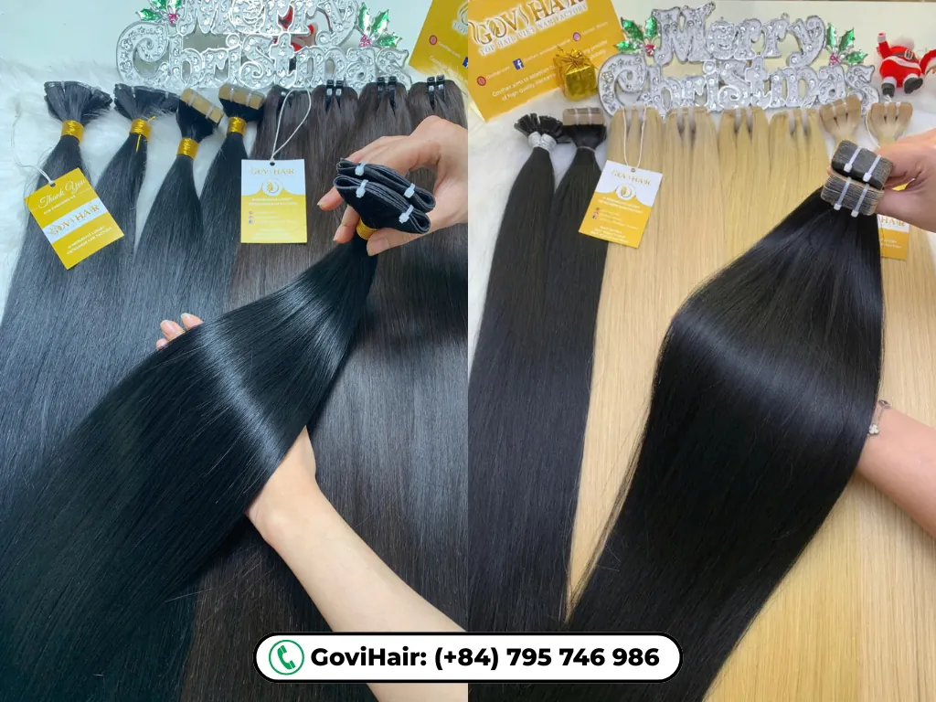 High-quality hair extensions at GoviHair can add length to your Chinese braided hairstyles
