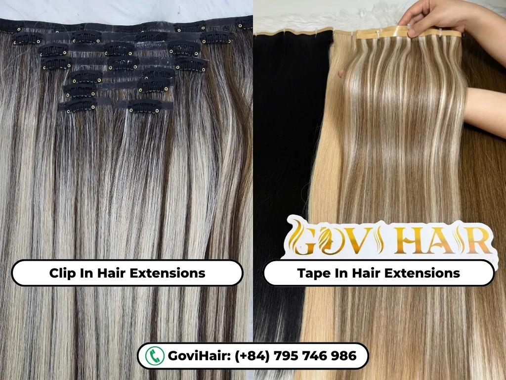 Top Companies That Make Hair Extensions From Your Own Hair 5 Clip in and tape in hair extensions