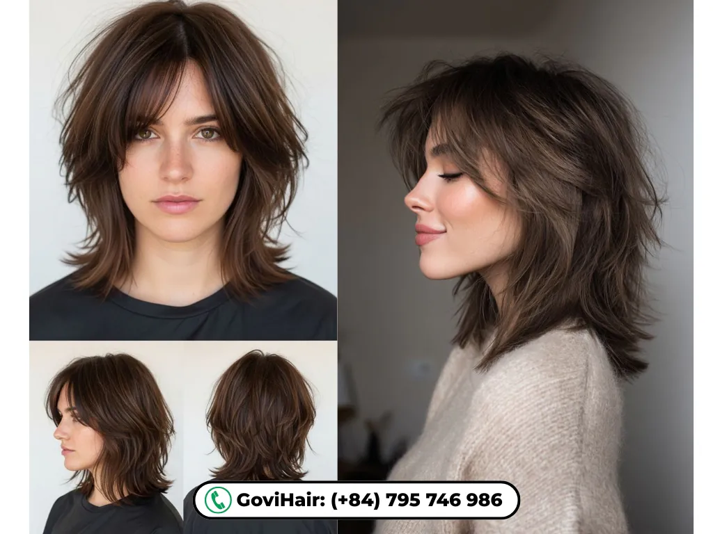 20+ Trendy Hairstyles for Oval Faces: Find Your Perfect Fit 9 Shoulder-length shag