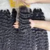 HD Lace Closure 2x6 Burmese Curly 22 Inch #1B Natural Black Color 10 HD Lace Closure 2x6 Bone Straight 12 Inch Yellow Color Human Hair