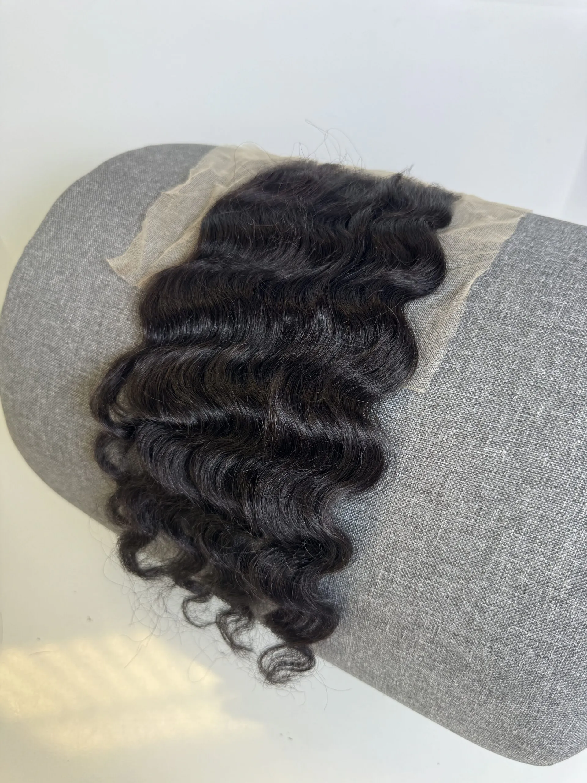 HD Lace Closure 6x6 Deep Wave 22 Inch #1B Natural Black Color Human Hair 4 HD Lace Closure 6x6 Deep Wave 22 Inch #1B color