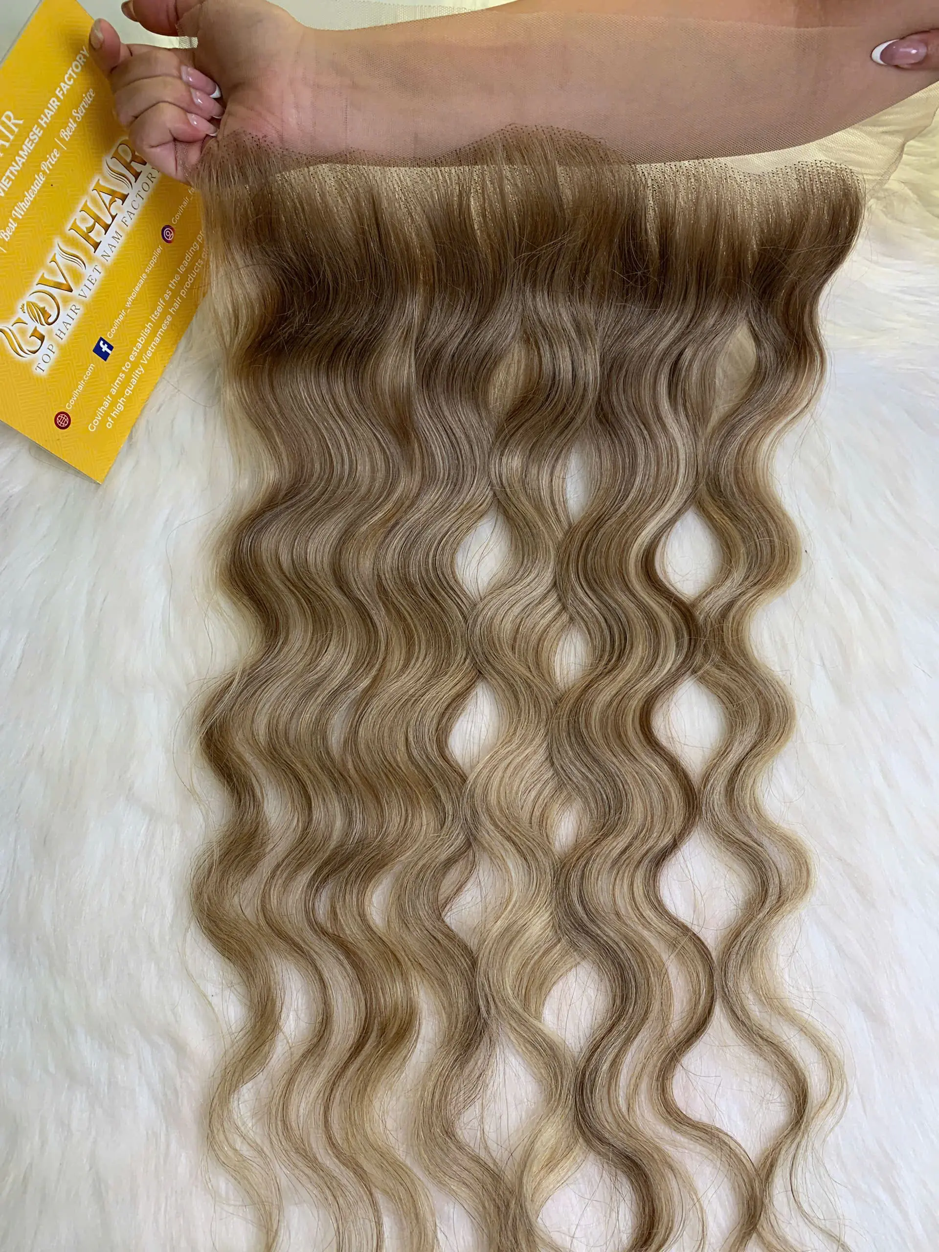 HD Lace Frontal 13x4 Natural Wave 26 Inch Mix Piano