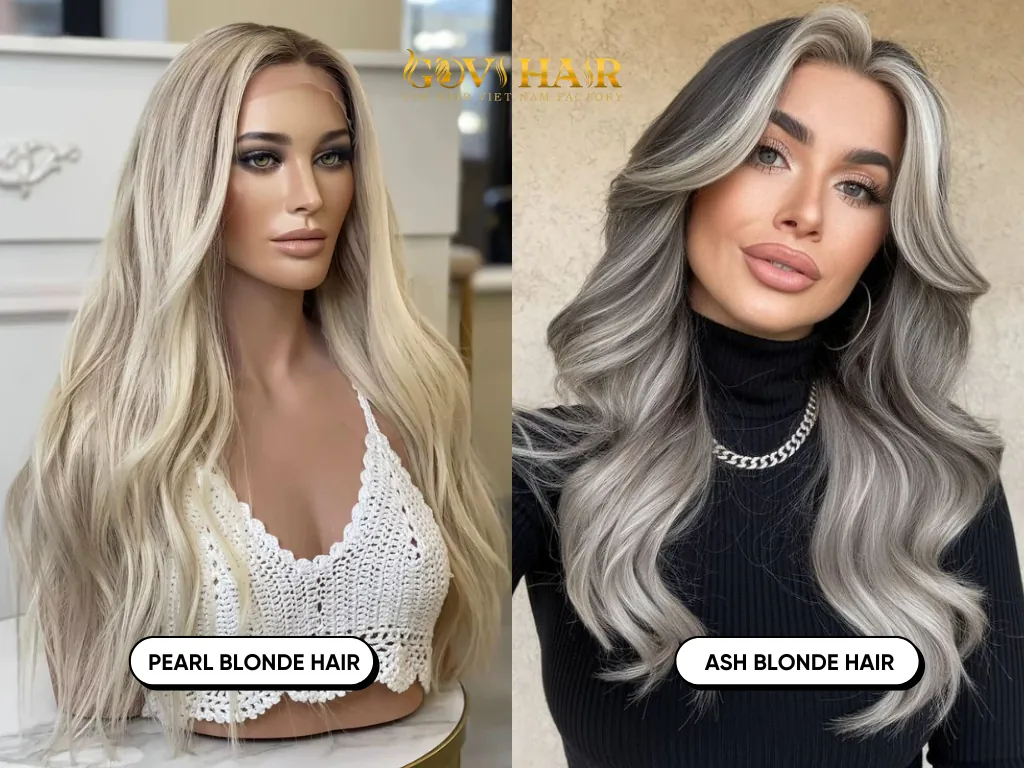 The distinction between pearl vs ash blonde​ is subtle but significant