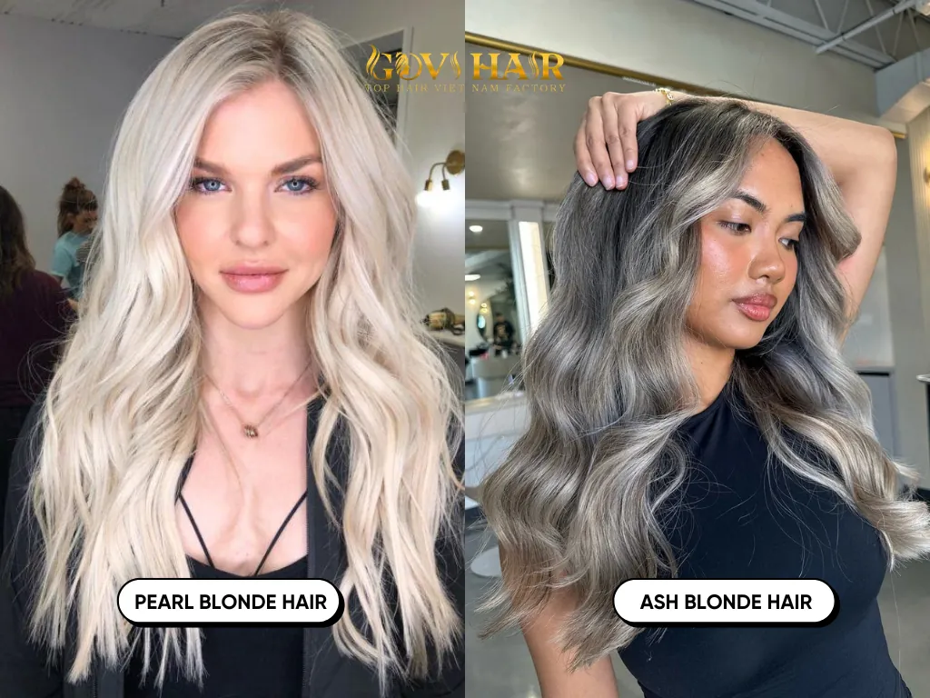 Choosing ash or pearl blonde hair depends on your skin's undertone