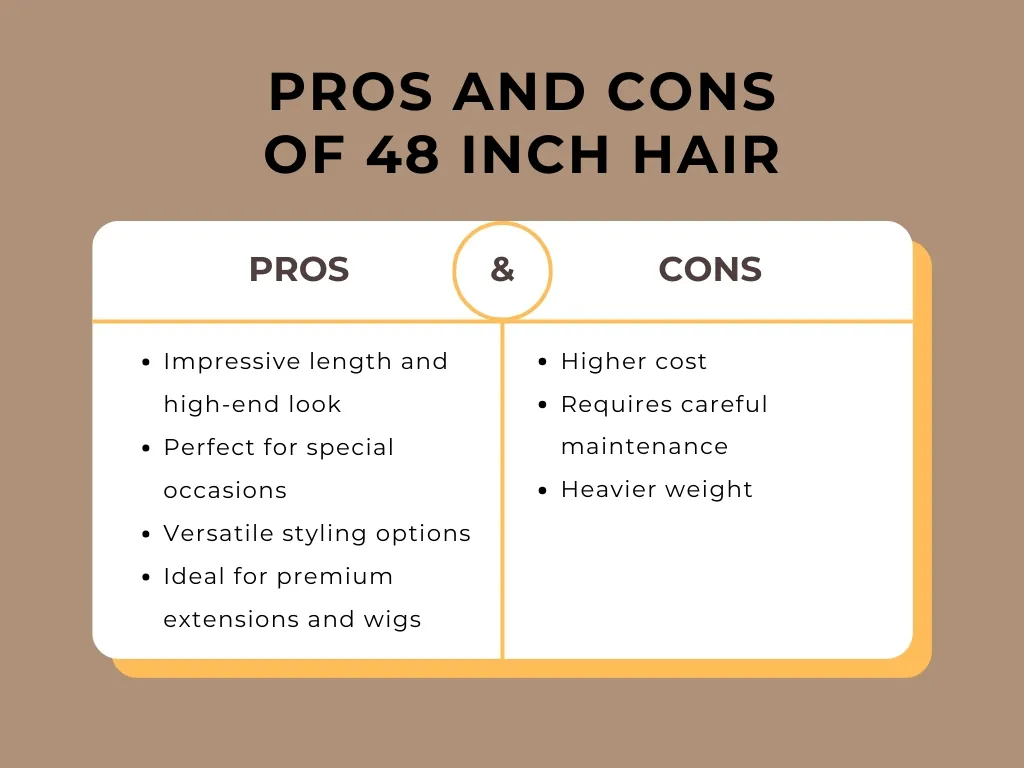 Pros and Cons of 48 Inch Hair