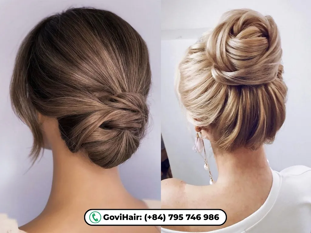 Luxurious looks with classic bun