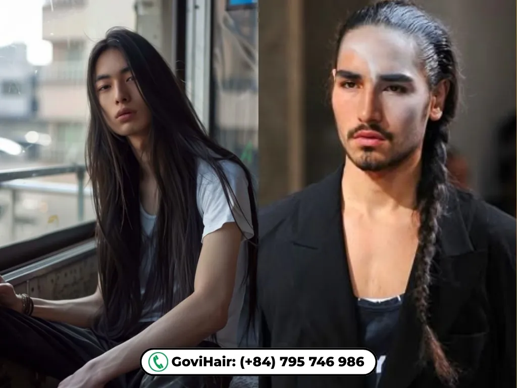 Men in 23 inch hairstyle