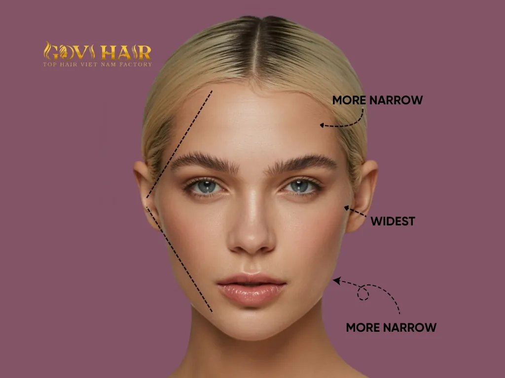 Recognizing a diamond face shape requires observation of proportions and angles