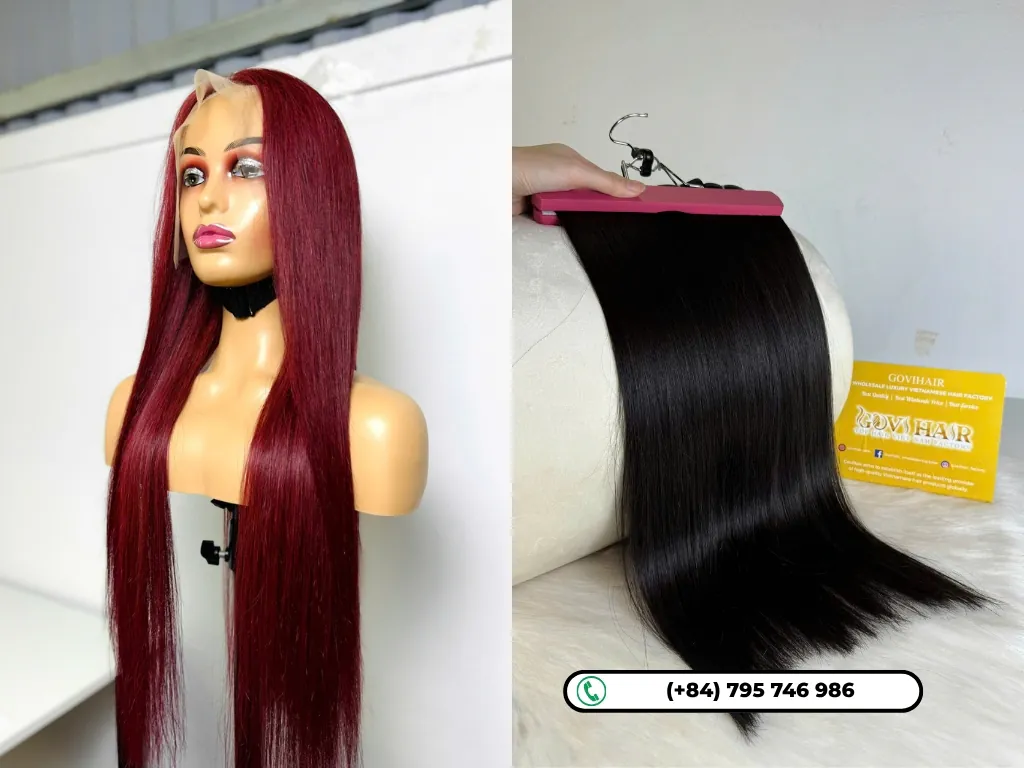 Our Vietnamese human hair extensions are thick from root to tip