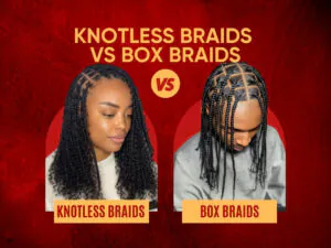 knotless braids vs box braids
