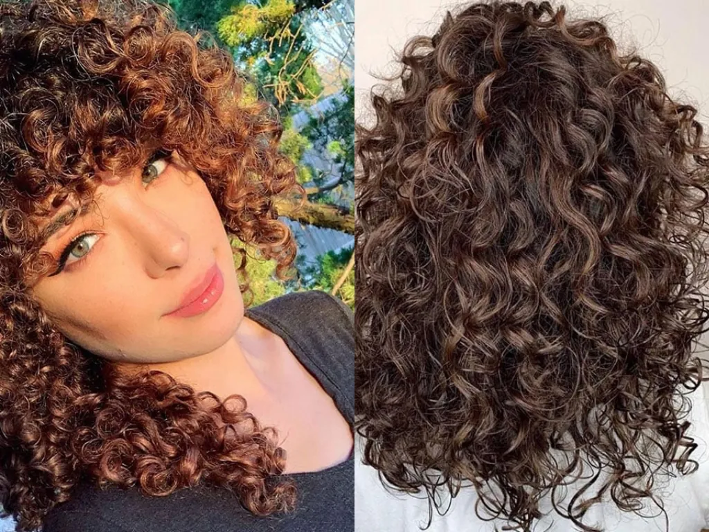 Strong perm hair