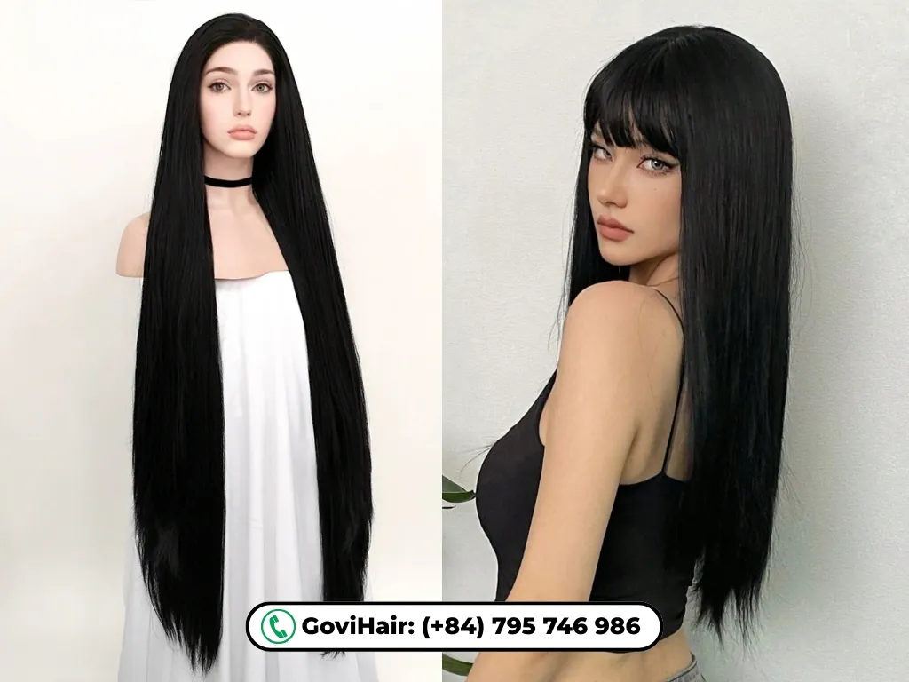 What Is a Natural Color in Human Hair Wigs? 3 Jet black hair color