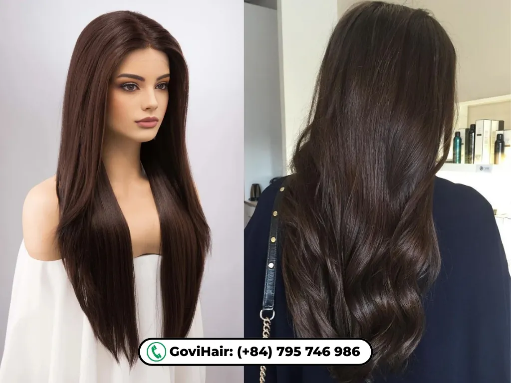 What Is a Natural Color in Human Hair Wigs? 5 Dark brown hair color