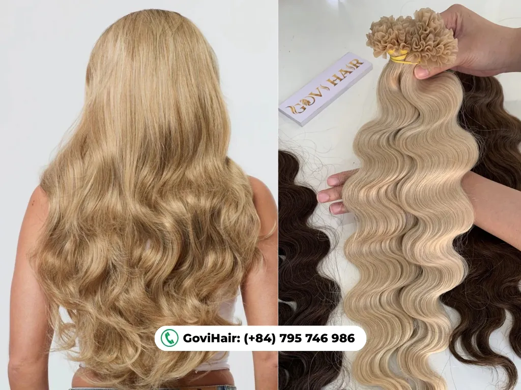 24-inch body wave hair looks like 22-inch straight hair, usually resting just above the waist.