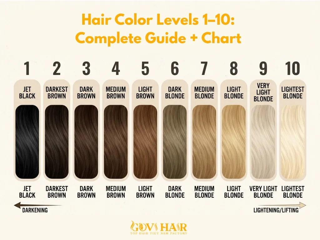 hair color levels