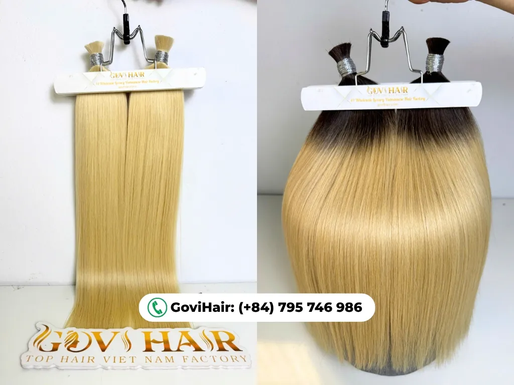 Vietnamese hair can be bleached to lighter shades 