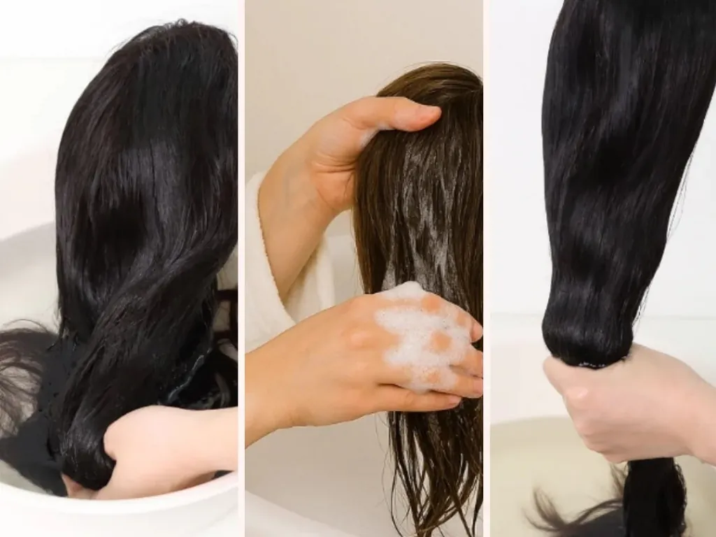 Wash Vietnamese hair with sulfate-free shampoo to maintain moisture 