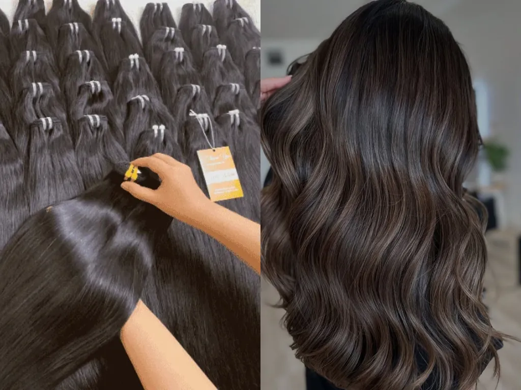Virgin hair features a smooth, natural texture with minimal processing