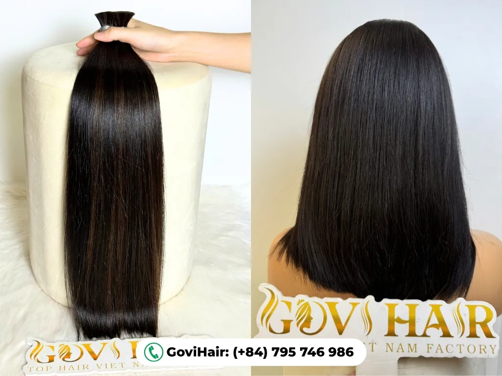 Vietnamese hair is ethically sourced human hair collected from women in rural Vietnamese villages 