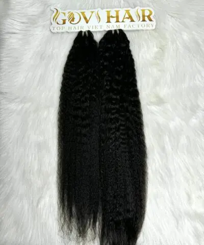 24 Inch Kinky Straight Bundles Raw Hair Super Double Drawn Wholesale 5 Kinky straight bundles 24 inch full length