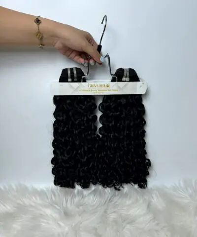 Pixie curly hair bundles 20 inch on hanger