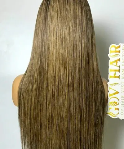 Highlight wig human hair back view