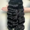 Wavy K tip extensions natural wave #1B black