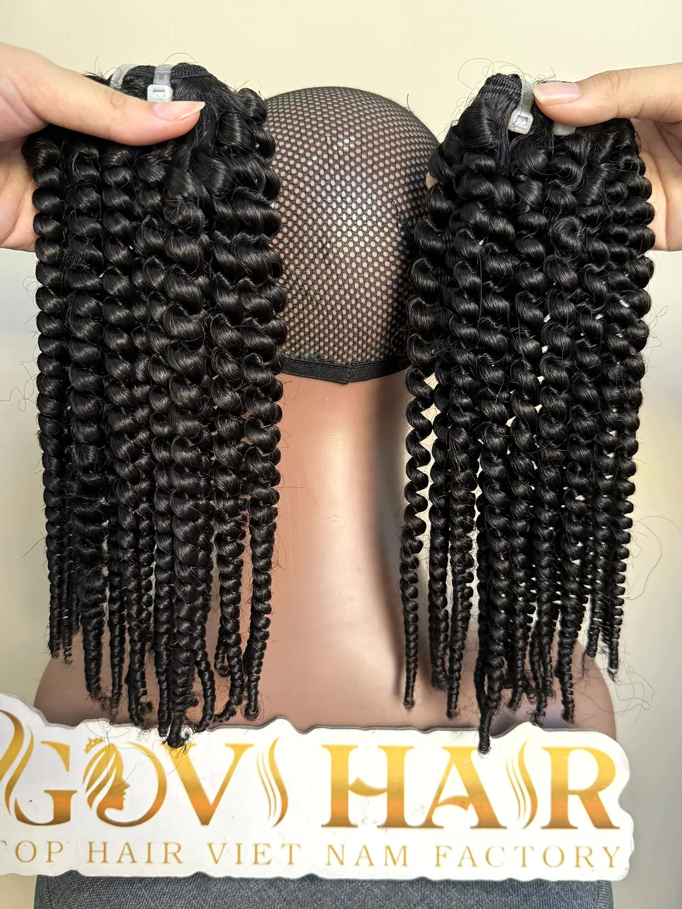 24 inch spring curl hair extensions hand held