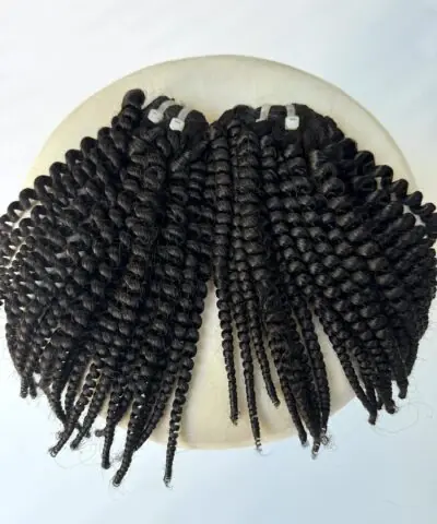 Two bundles of spring curl hair extensions