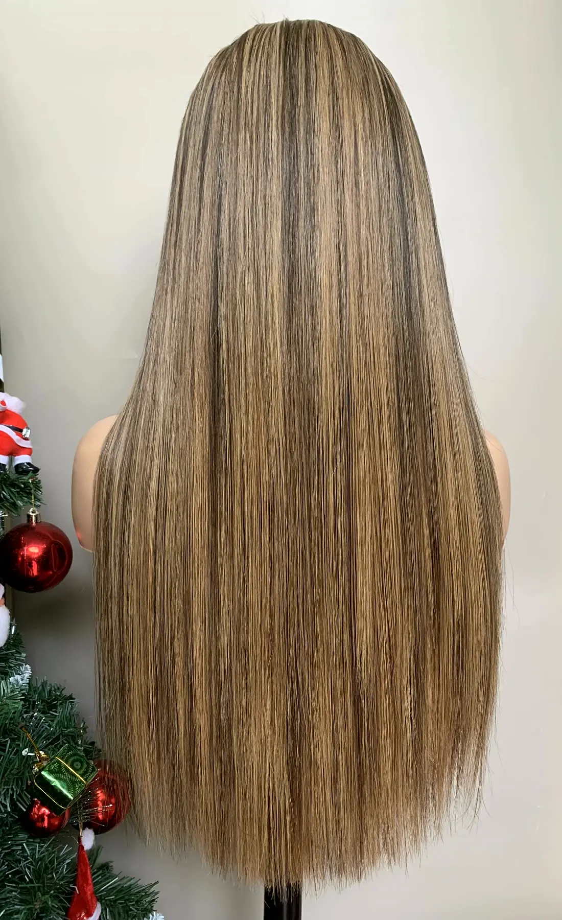 13x4 Lace Front Wig 20 Inch Bone Straight Mix Piano Highlight HD Lace 7 13x4 lace front wig 20 inch back view
