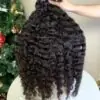 Curly weft extensions 26 inch held by hand