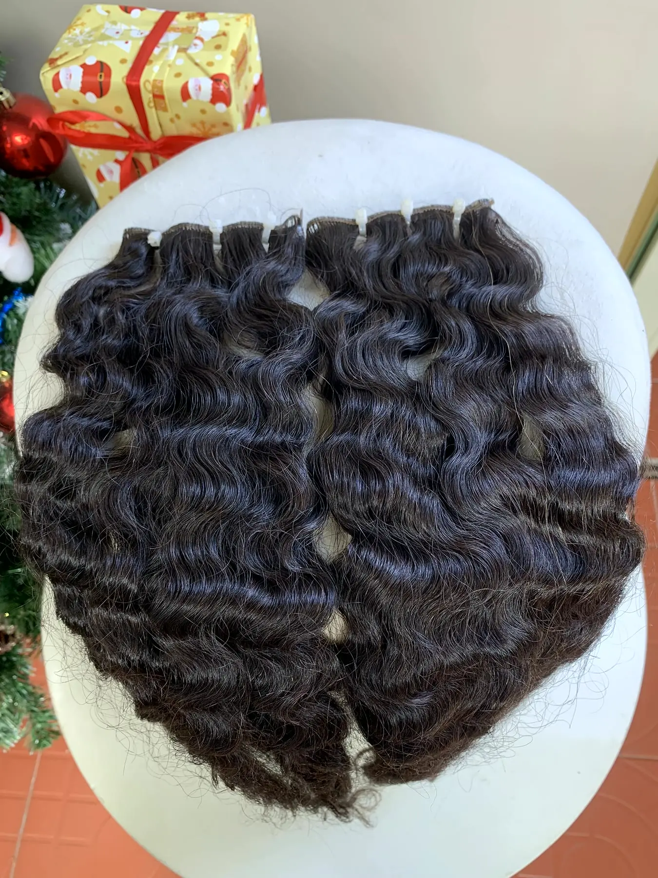 Curly weft extensions kinky curly genius weft spread