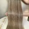 Invisible genius weft #18/60 held by hand