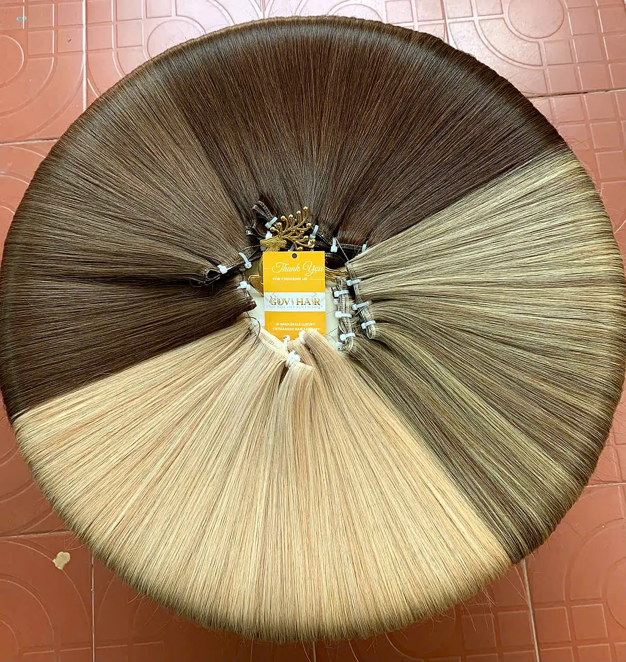 Invisible genius weft luxury straight shade ring