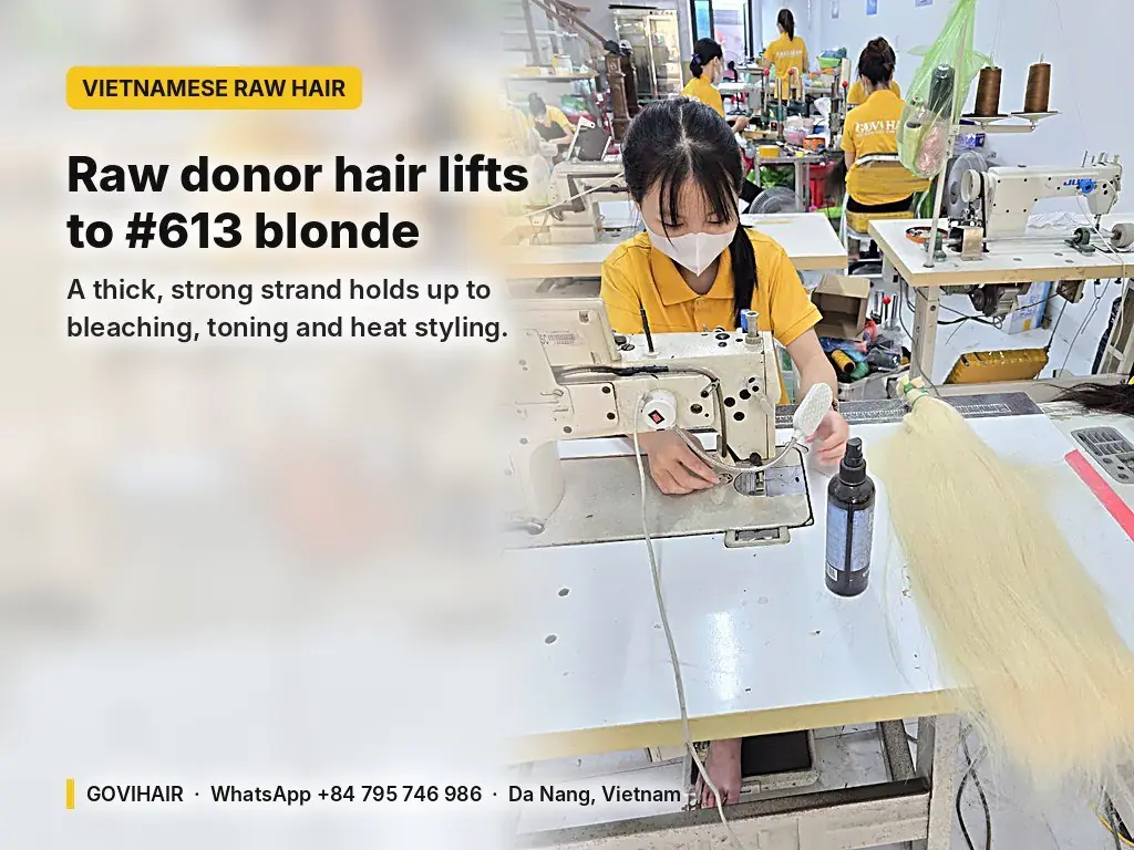 Hair Vendors in UK 2026: Price List, MOQ & 10 Suppliers Compared 11 Vietnamese raw hair lifted to 613 blonde